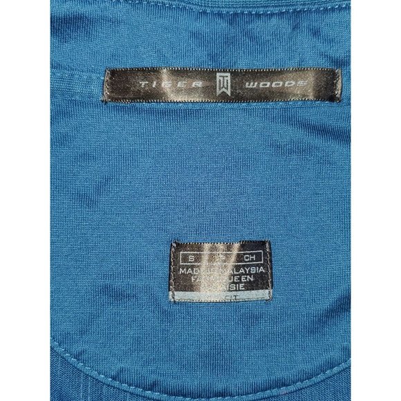 Mens Nike Tiger Woods Short Sleeve Golf Polo Shirt Striped Size Small 1309 - Picture 5 of 8